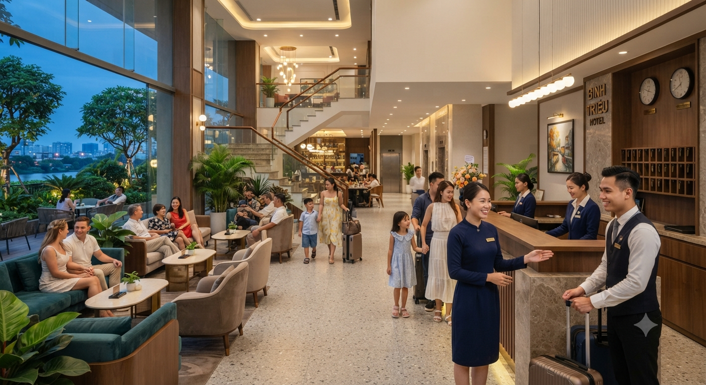 Tổng quan về dịch vụ lưu trú tại Bình Triệu Hotel